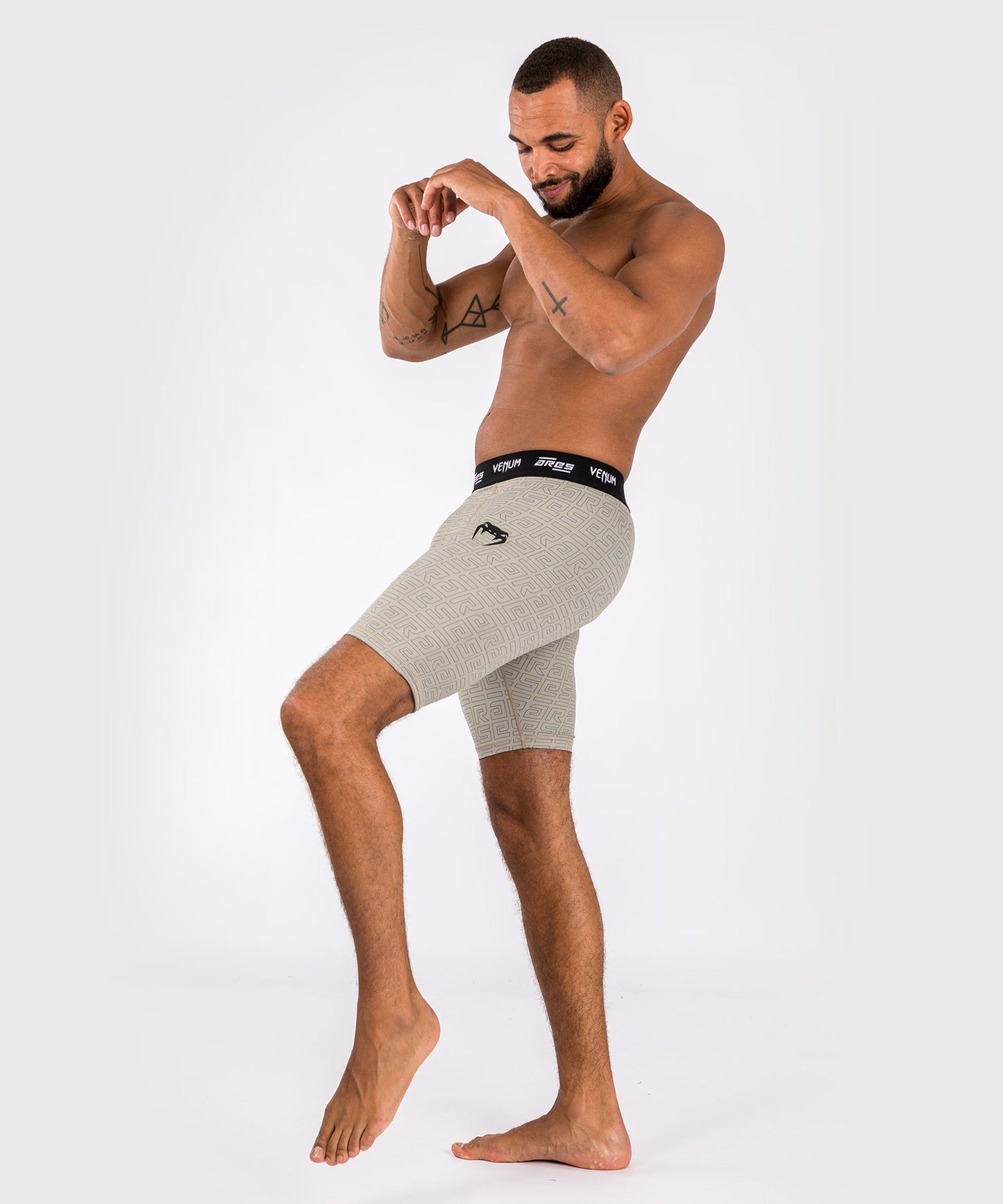 Short de Compression Vale Tudo Venum x Ares 2.0 - Sable