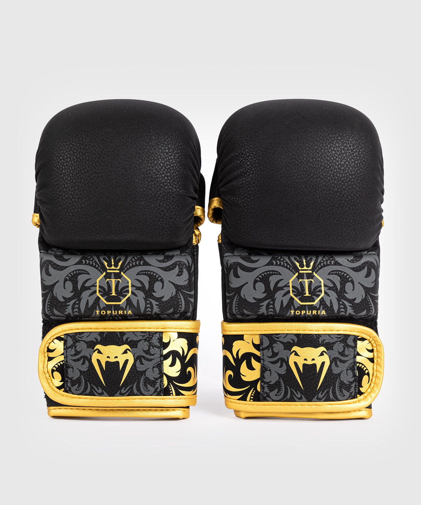 Gants de sparring MMA Serpenti Venum - Noir/Argent/Or