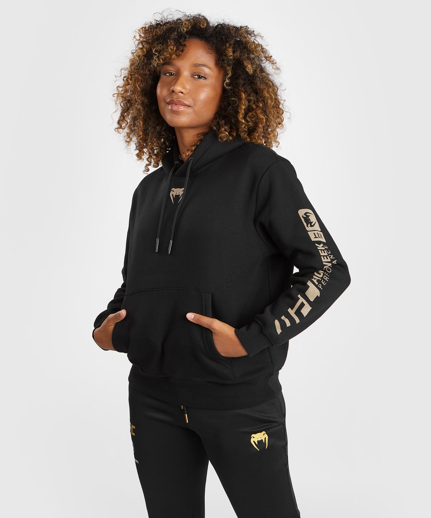 UFC Adrenaline by Venum Fight Week Felpa con cappuccio da Donna - Nero