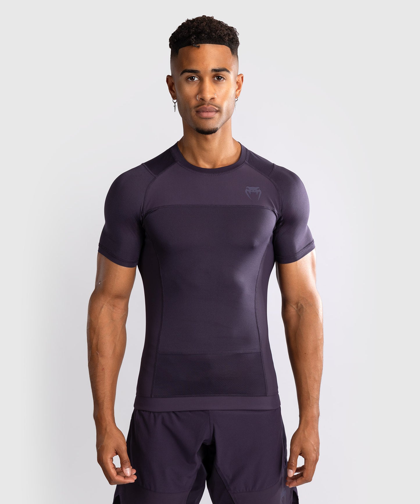 Rashguard à Manches Courtes Venum G-Fit Air pour Hommes - Violet Intense