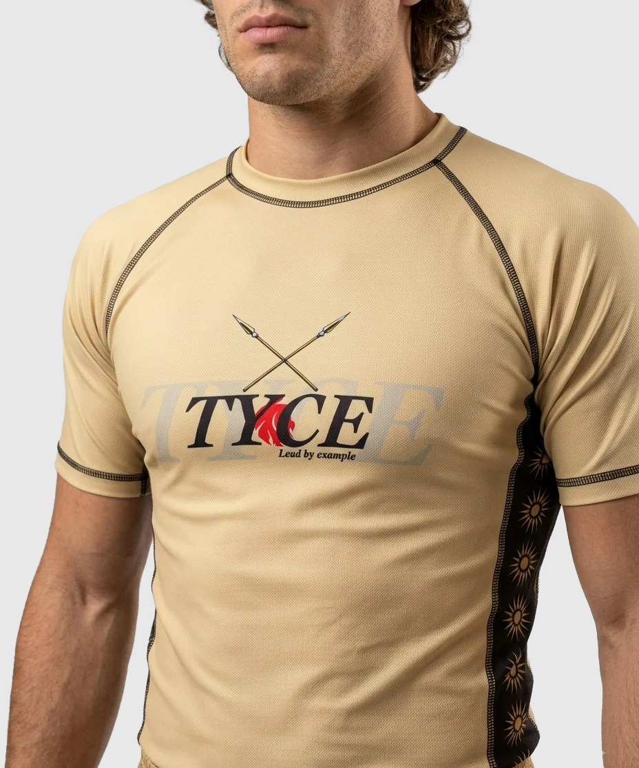 TYCE CULTURE OF WAR Alexander the Great Grappling Rashguard - Gold