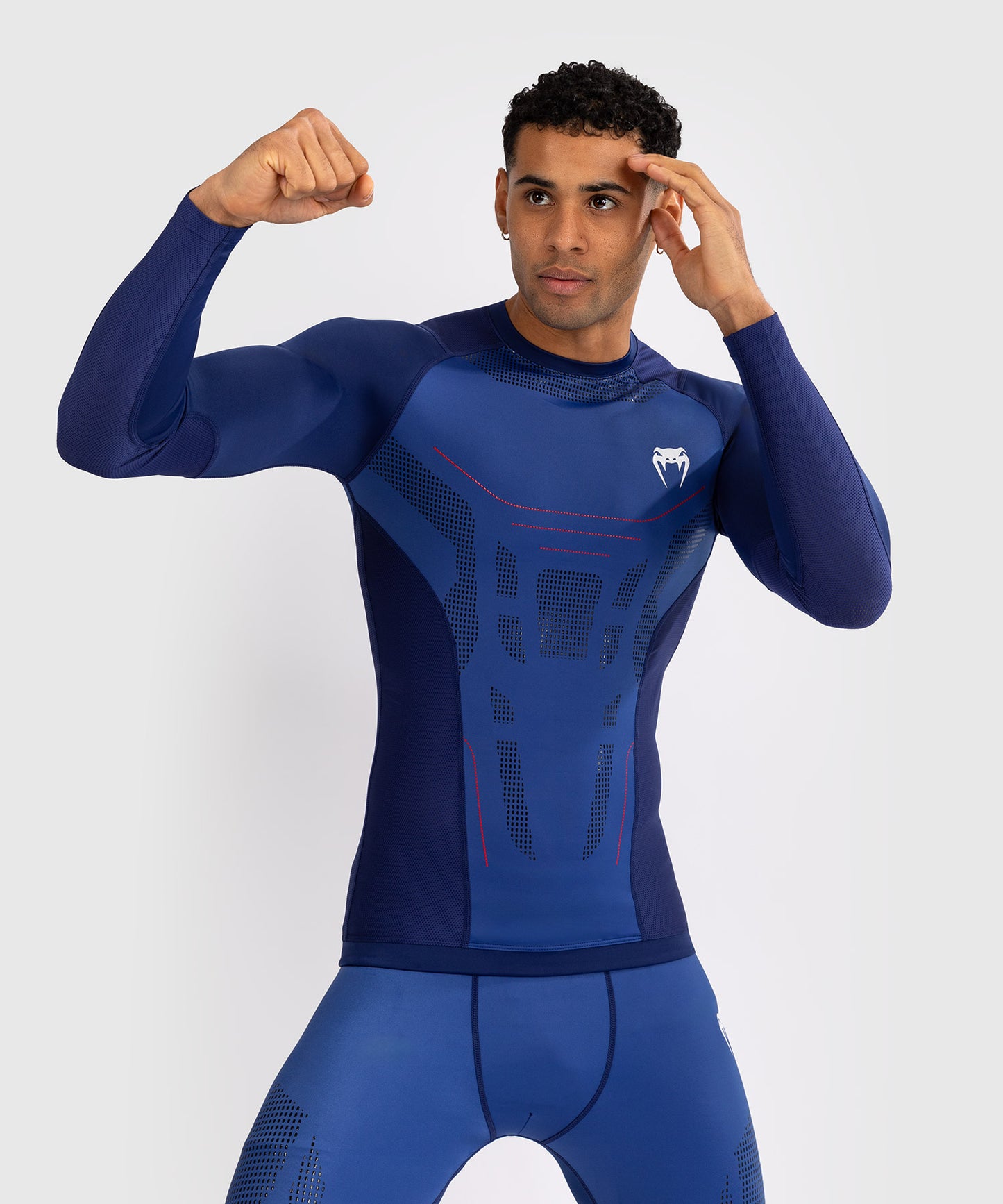 Venum Technical 3.0 Rashguard a Maniche Lunghe - Blu Notte