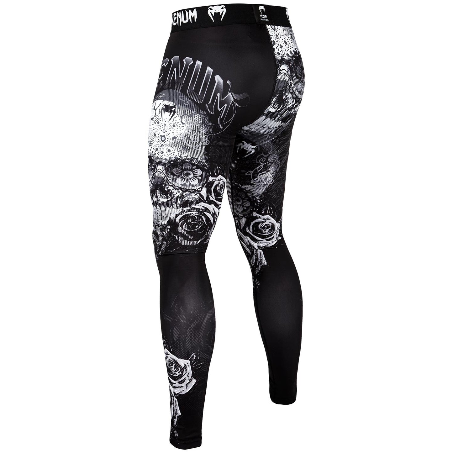 Venum Santa Muerte 3.0 Compression Pants - Black/White