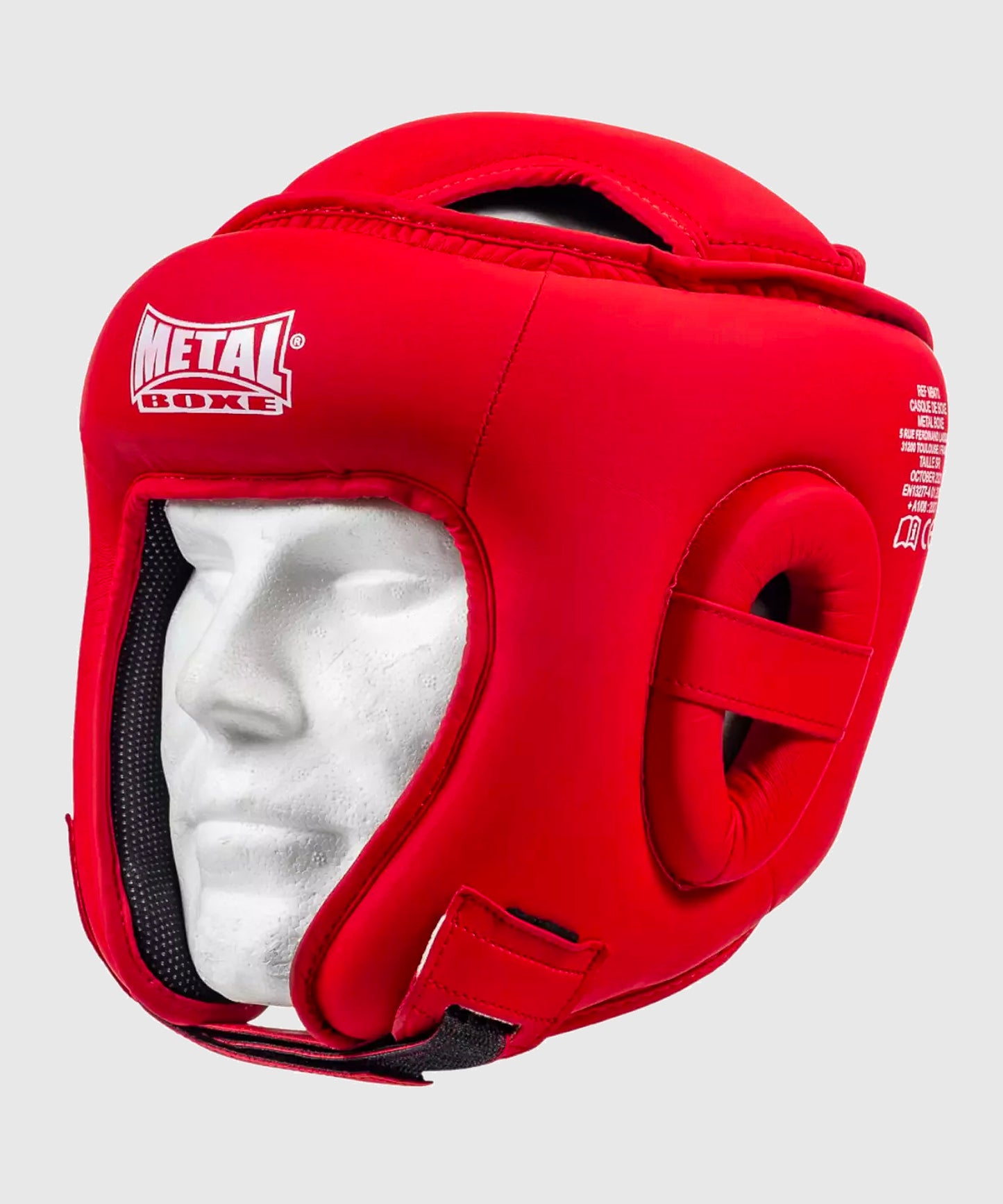 Metal Boxe Casco de Boxeo Compétition - Rojo