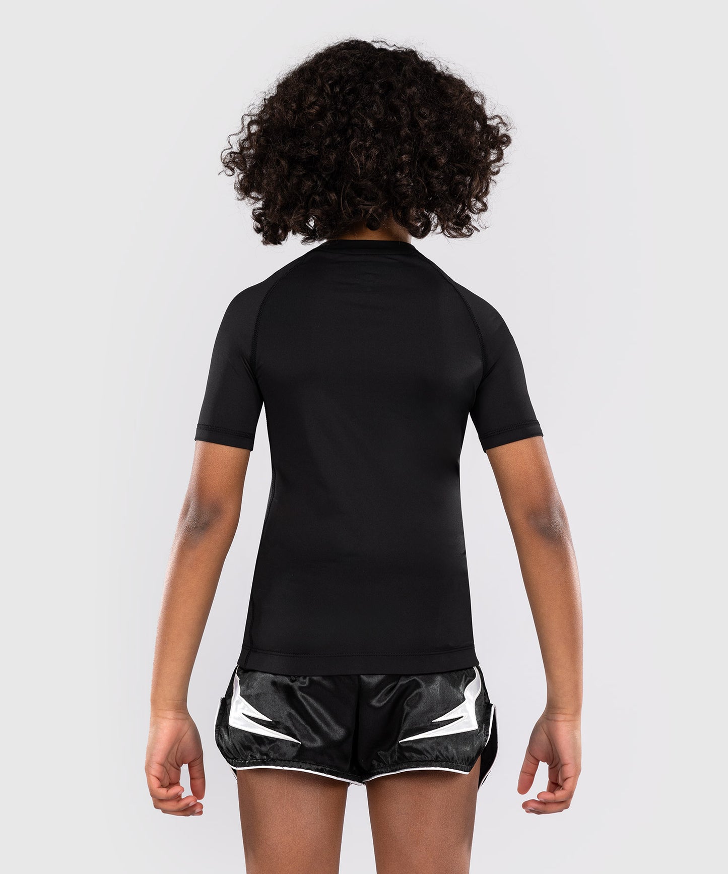 Venum Contender Rashguards de Mangas Cortas para Niños - Negro