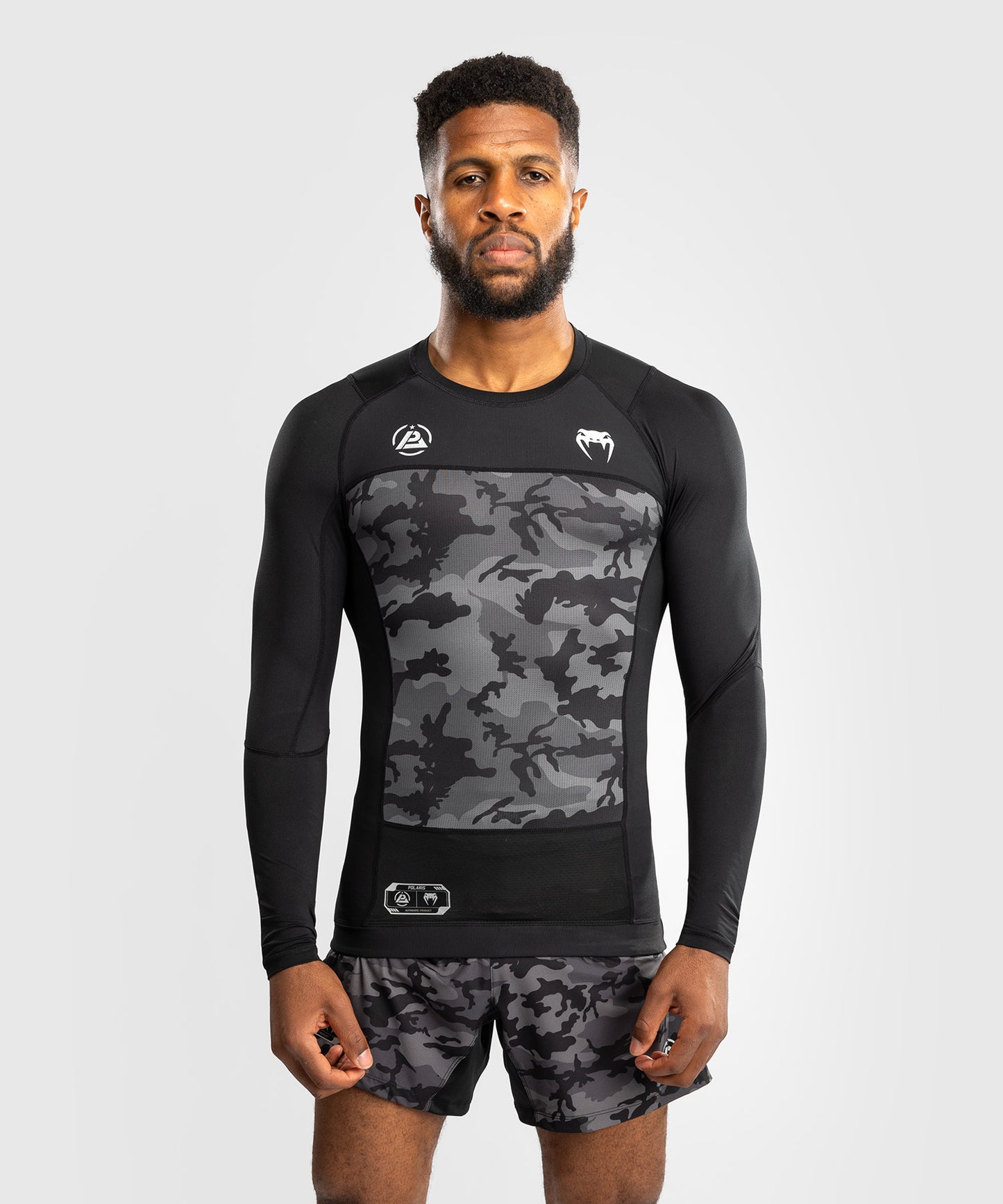 Venum x Polaris Langarm Rashguard - Schwarz/Grau