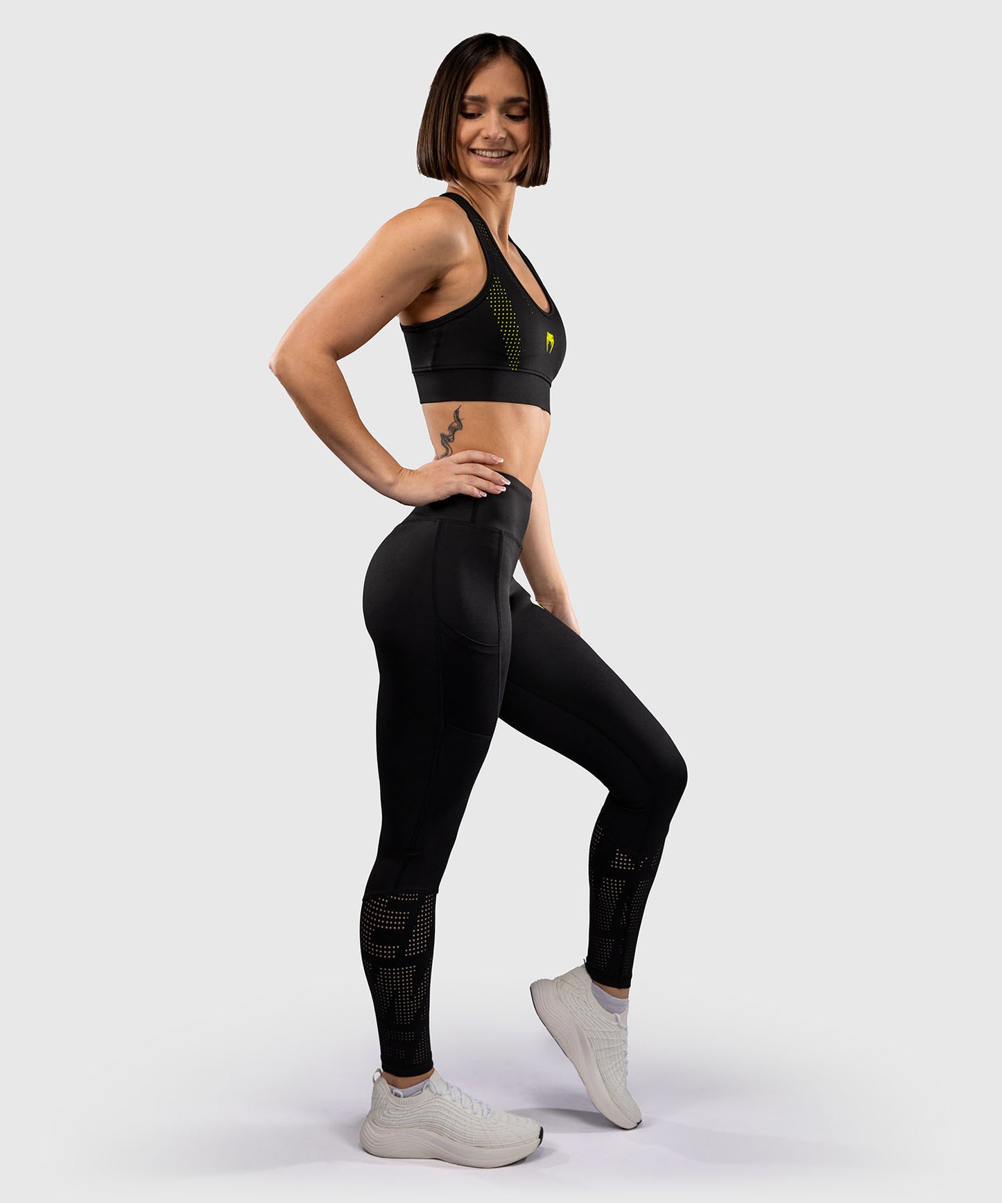 Venum Lazer Leggings Für Damen - Schwarz/Gelb