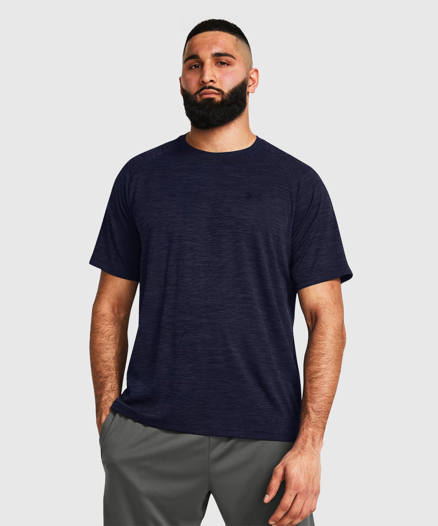 T-Shirt Under Armour Ua Tech Textured - Bleu Marine