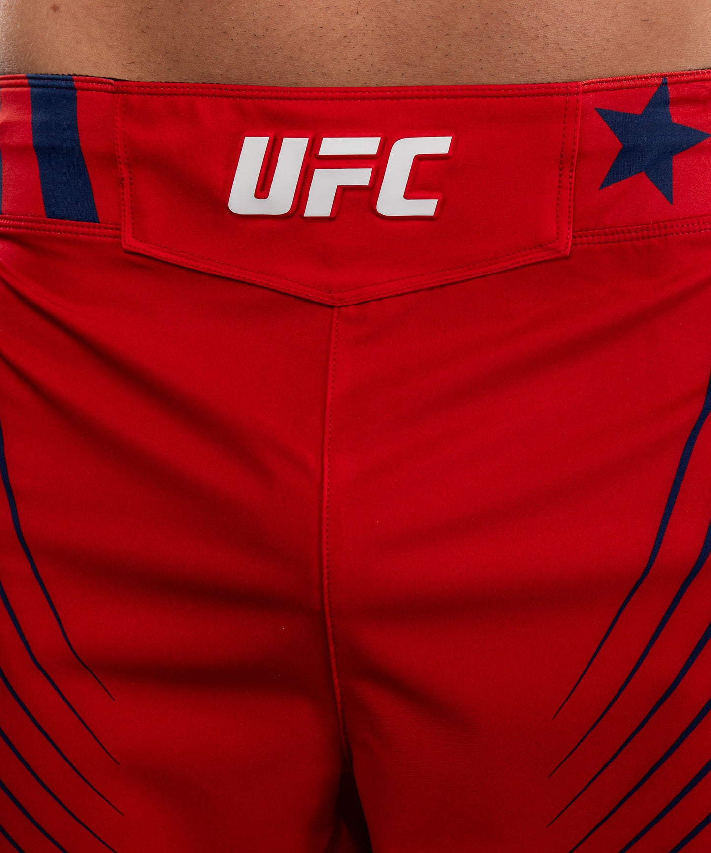 Men's Official UFC Freedom 250 by Venum Red Authentic Fight Night Short Fit Fight Short