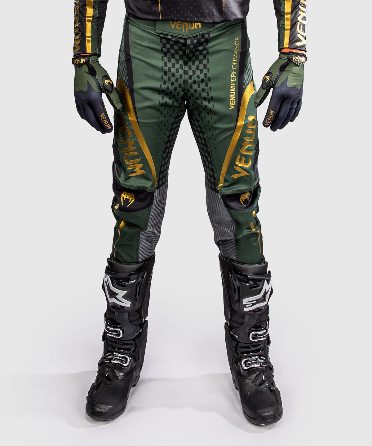 Pantalon de Motocross Venum MX Challenger - Noir/Vert/Or