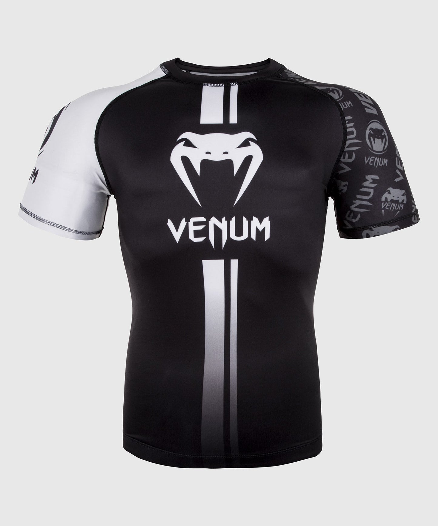 Venum Logos Rashguard - Schwarz/Weiß