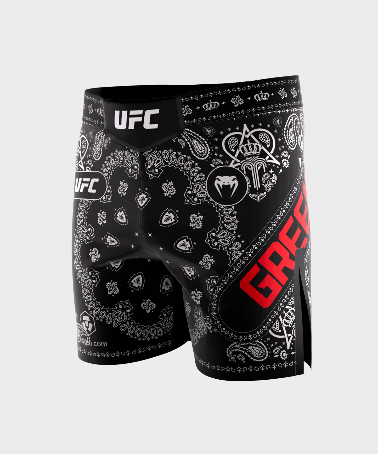 Men’s UFC Adrenaline Unrivaled by VENUM Black King Green Short Fit Fight Short