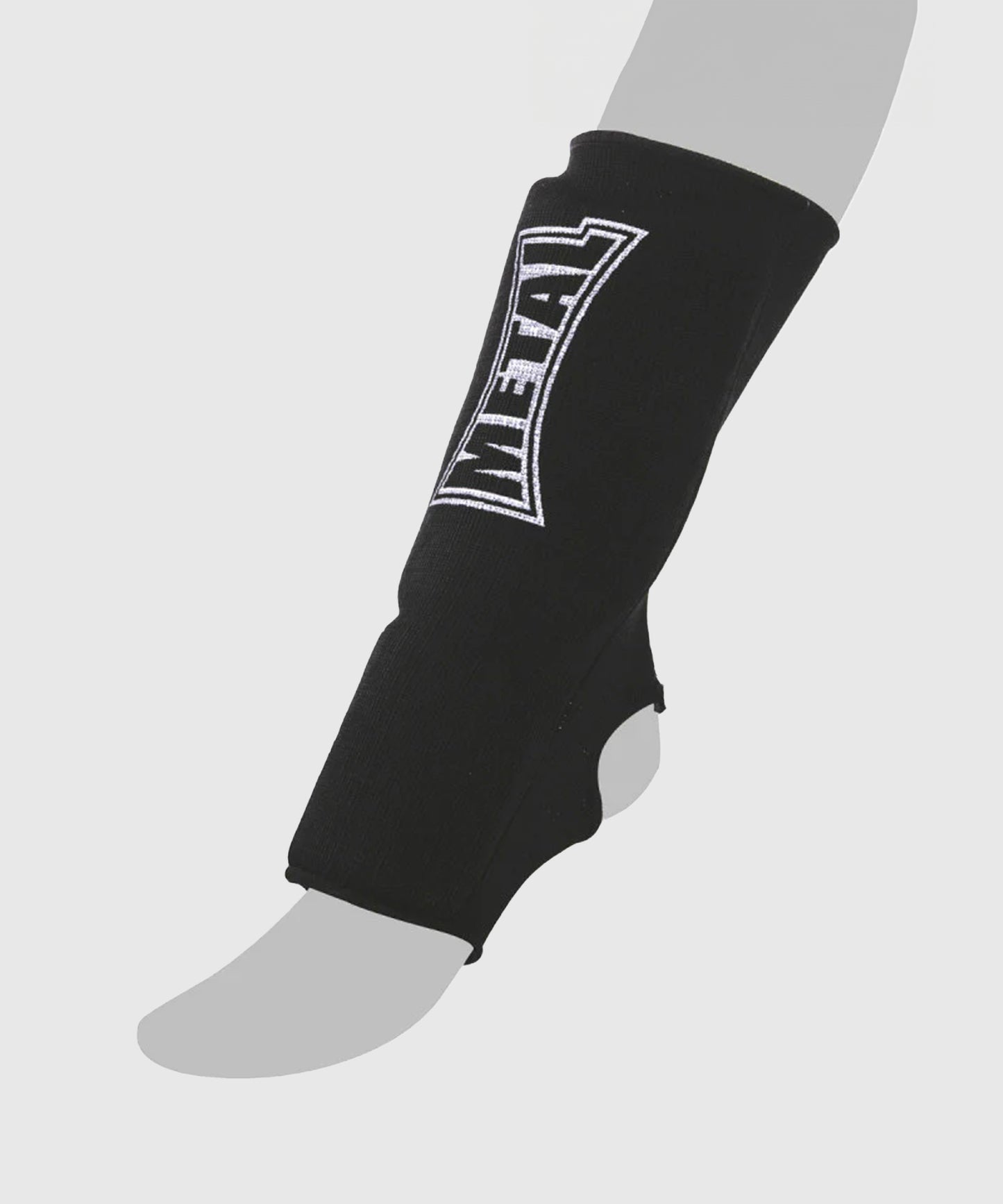 Metal Boxe Tobillera de Algodón Elástica – Negro