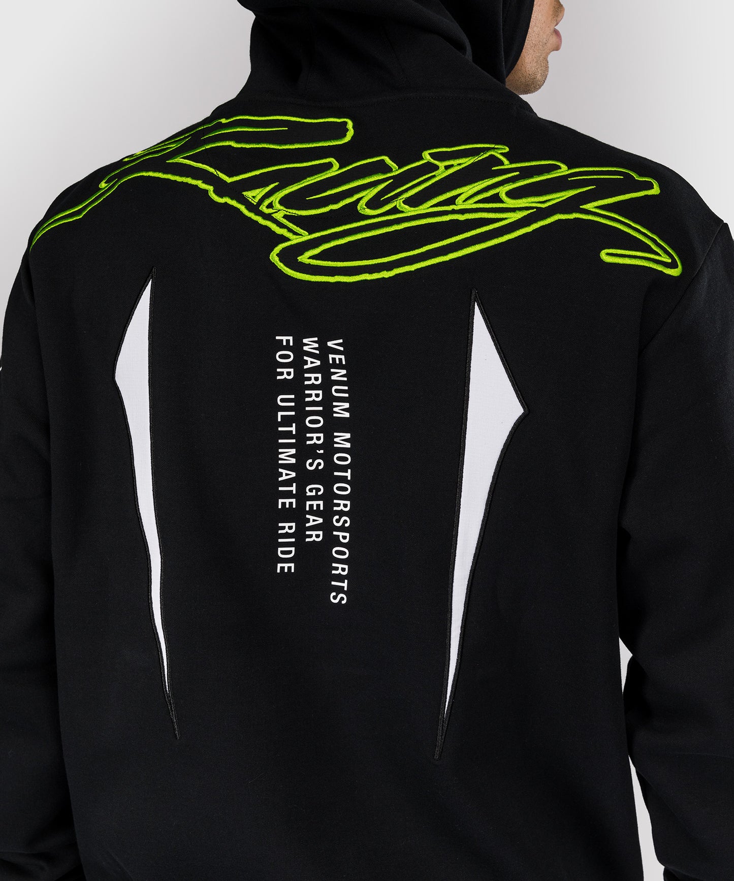 Sweat à capuche pour Hommes Venum x Bud Racing - Noir/Blanc/Citron Vert