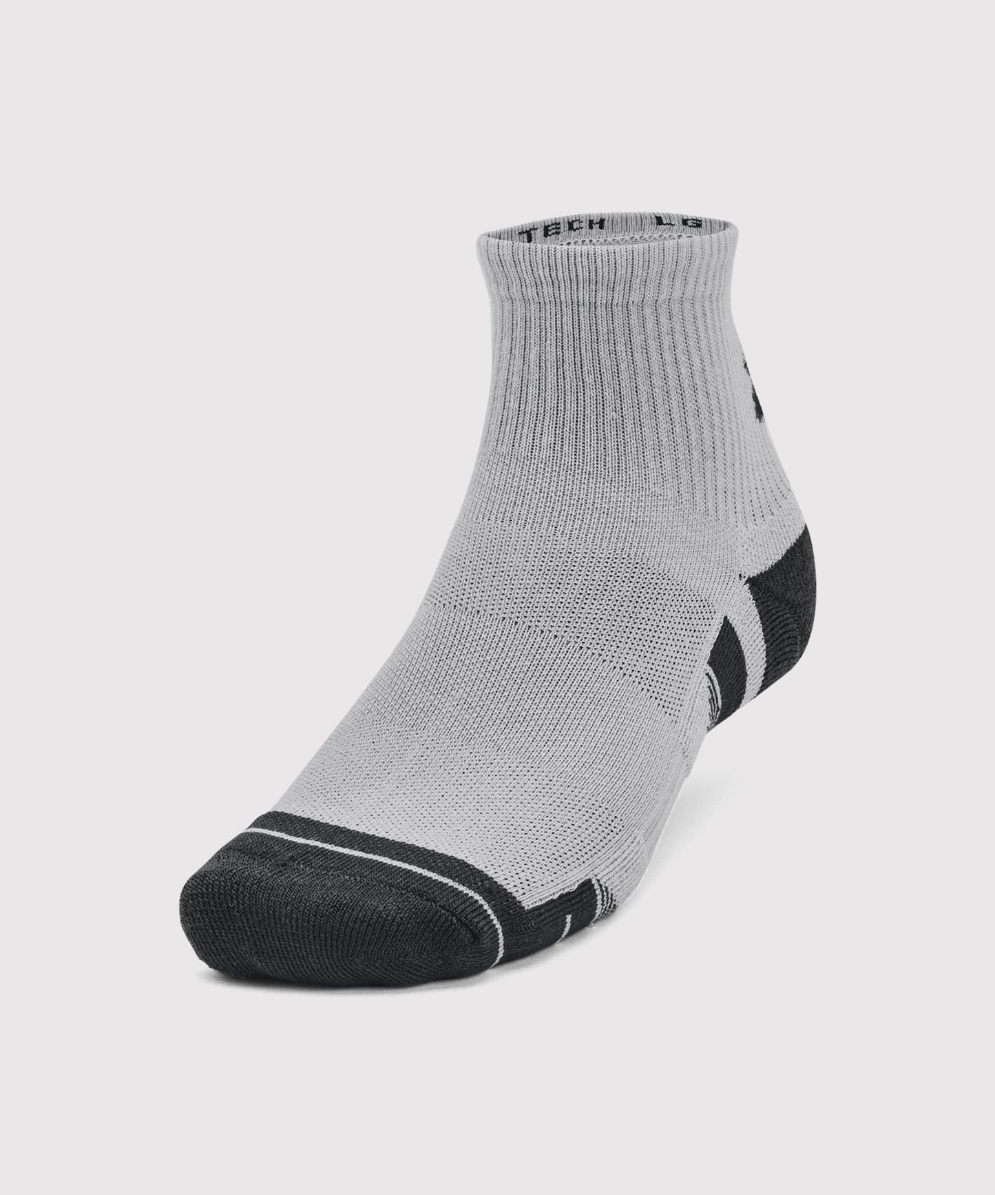 Under Armour Ua Performance Tech Socken Mid-Cut – Weiß/Schwarz/Grau