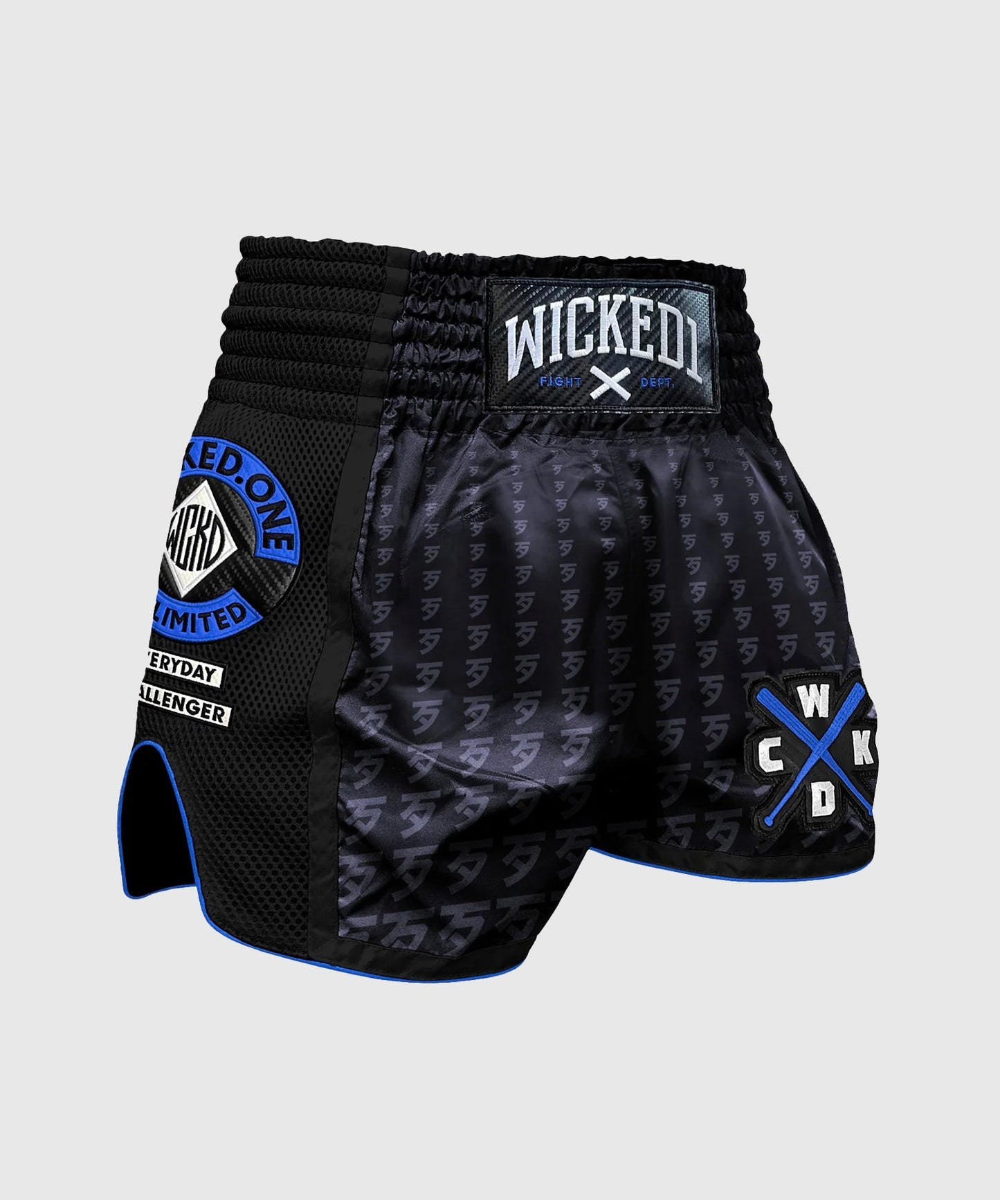 Wicked One Infinit Pantaloncini da Muay Thai - Nero/Blu