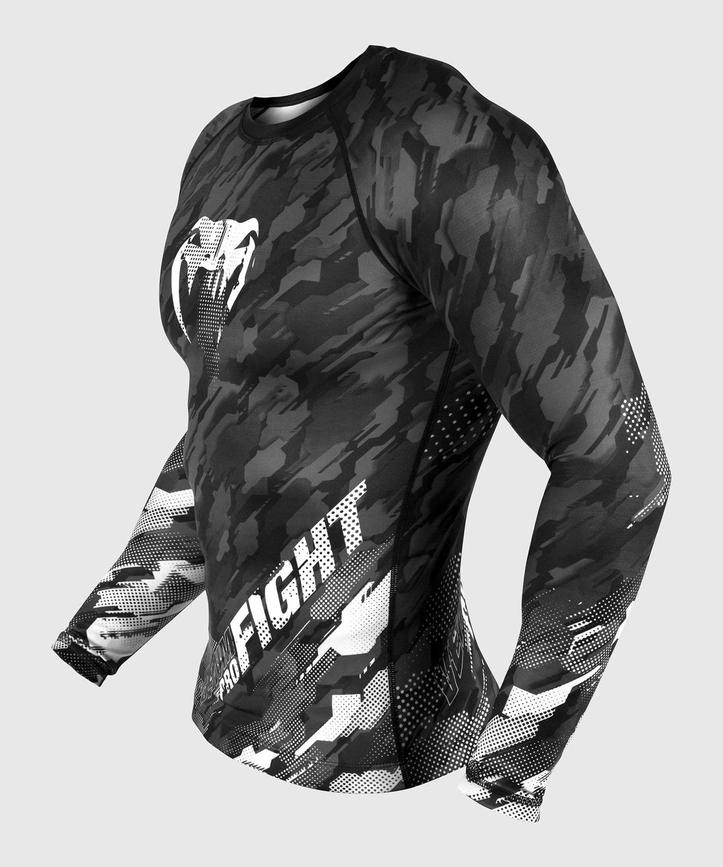 Rashguard Venum Tecmo - Long Sleeve - Grey