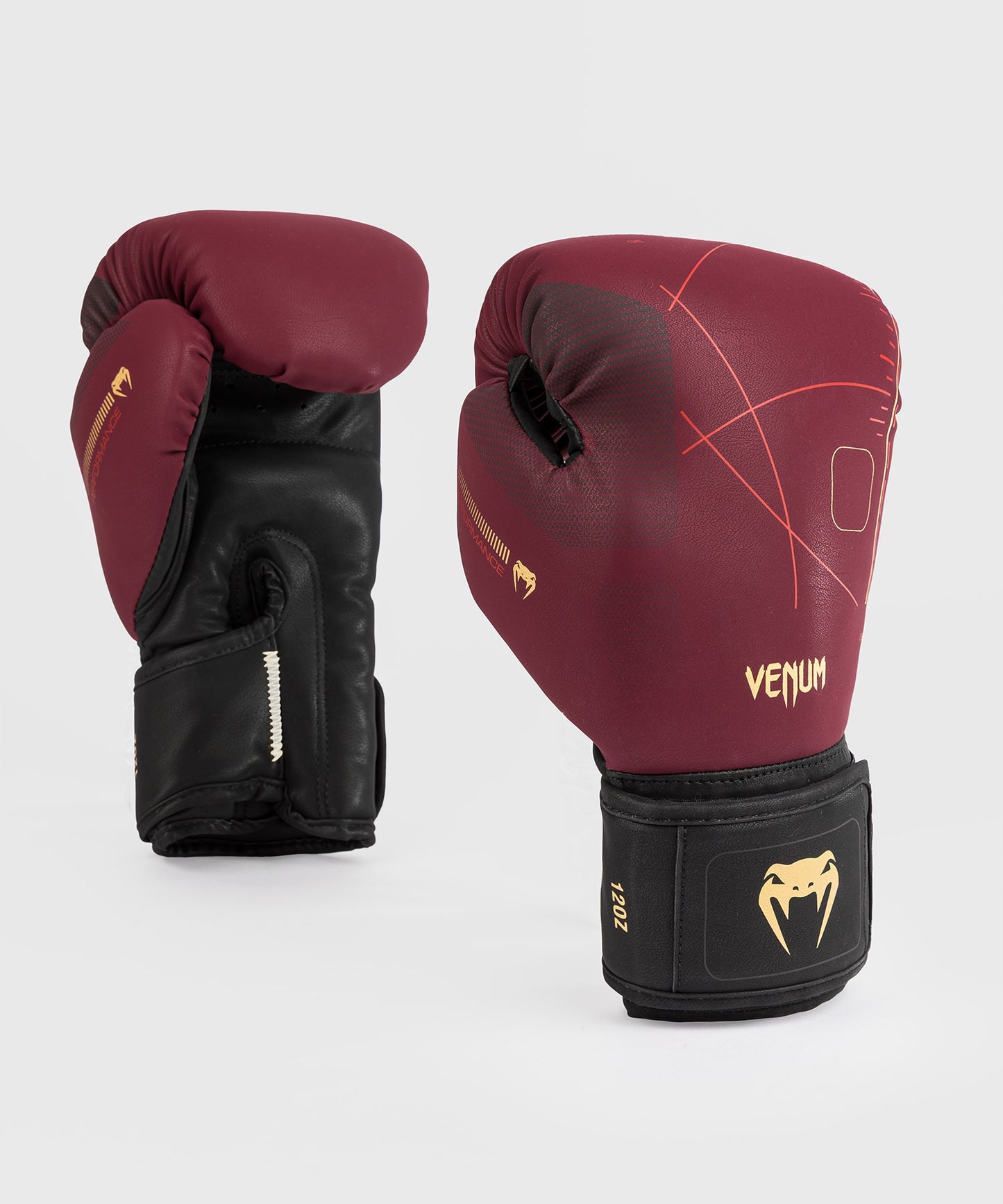 Venum Tactical XT Boxhandschuhe - Schwarz/Burgund/Gold