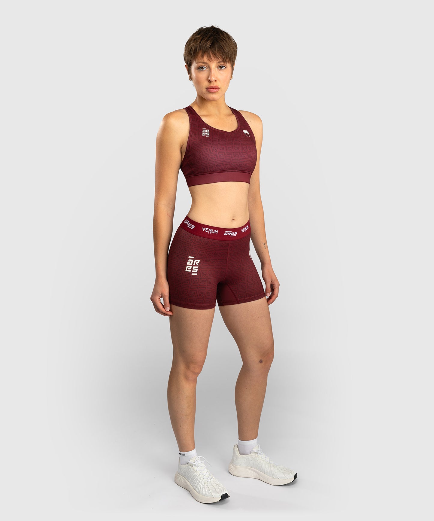 Venum x Ares Damen Vale Tudo Shorts - Burgunder