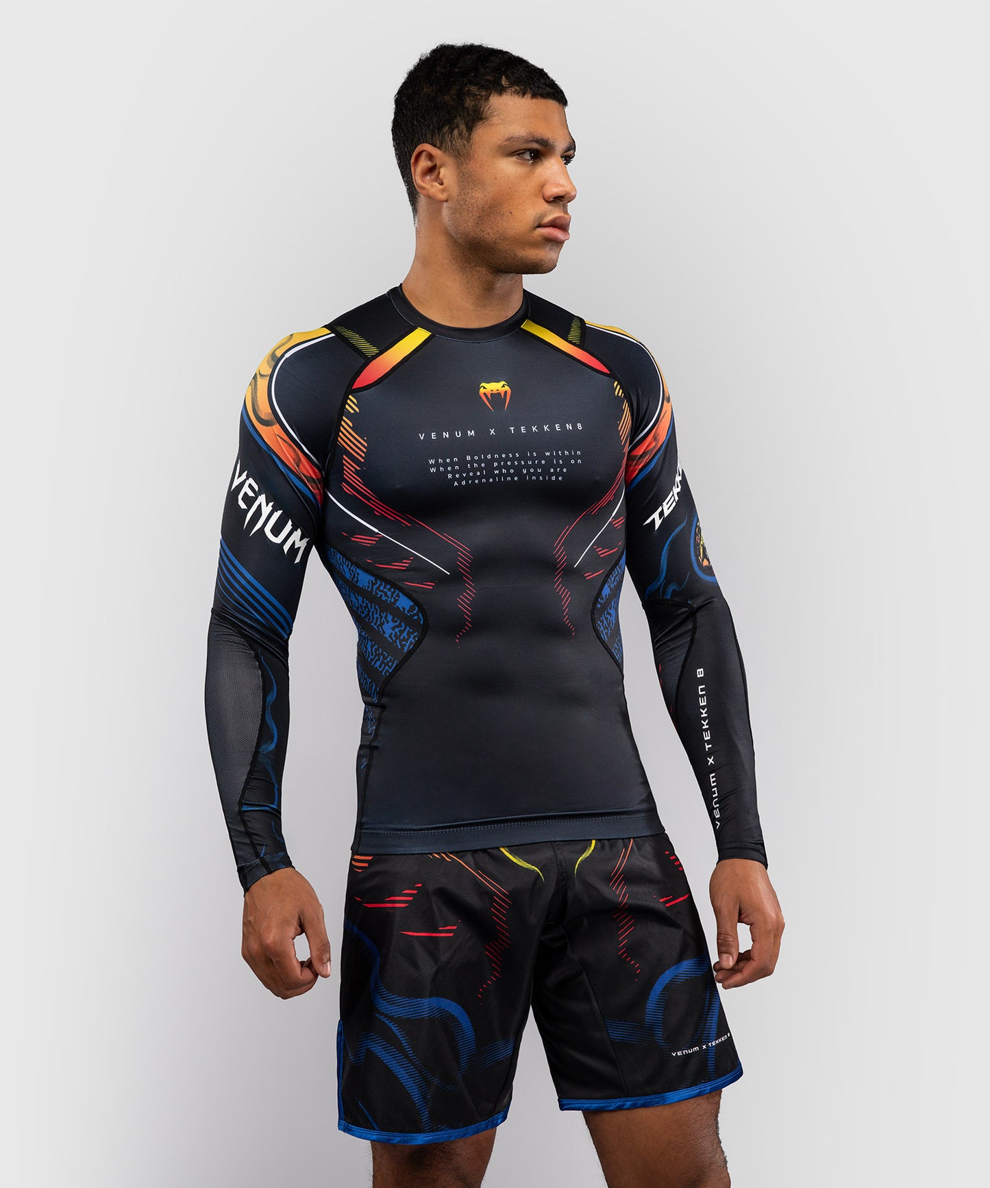 Rashguard à Manches Longues Yoshimitsu Venum x TEKKEN 8 - Noir/Orange
