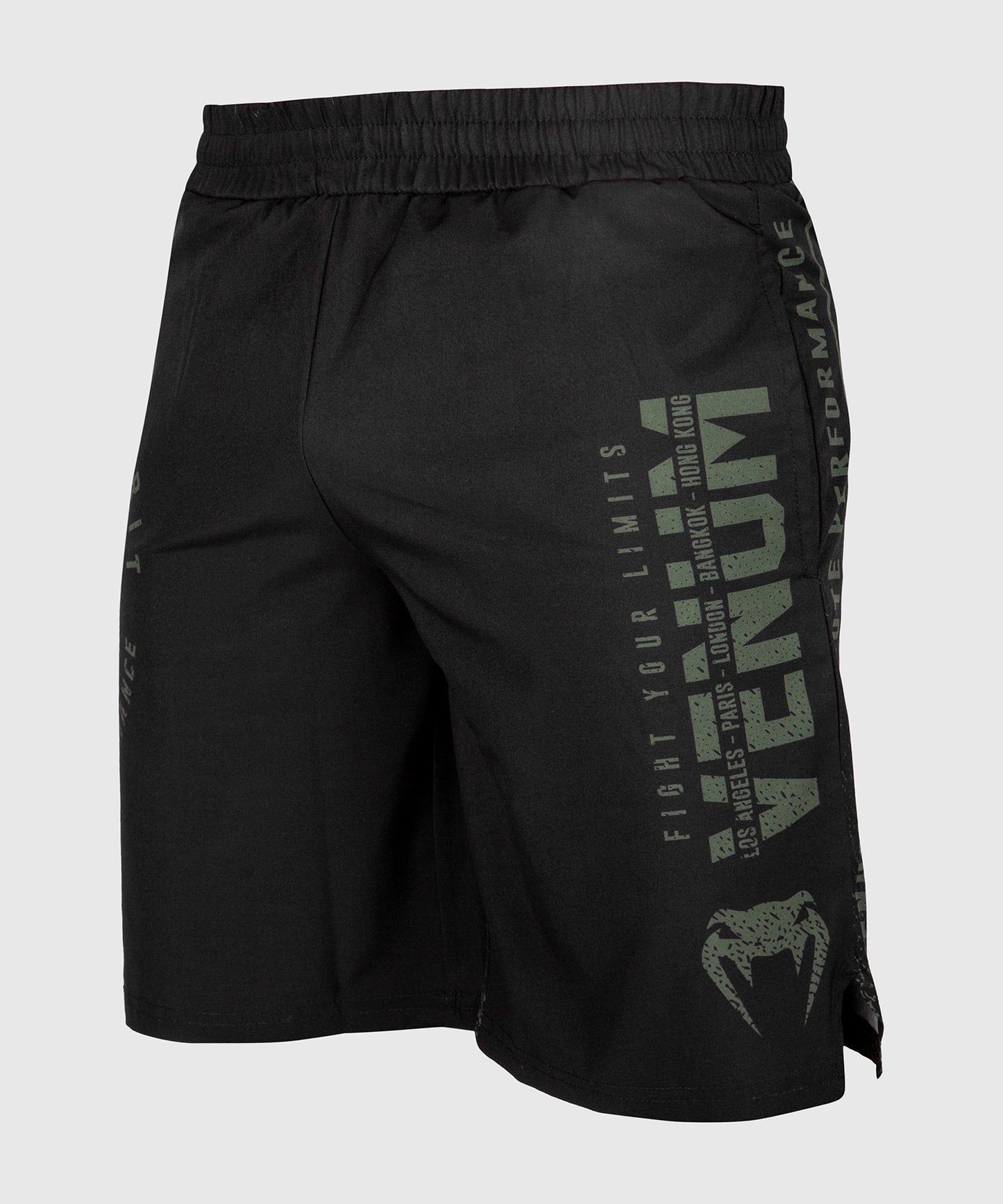 Short de sport Venum Signature - Noir/Kaki - Exclusivité