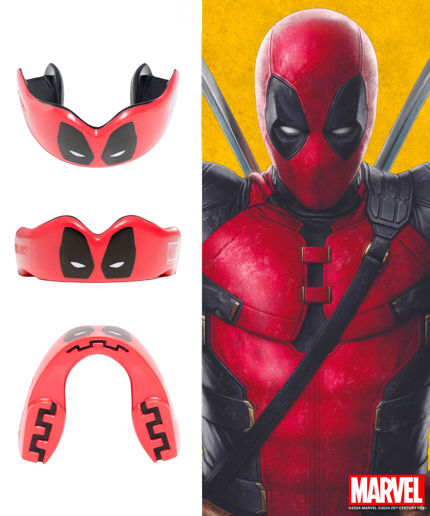 Safejawz Marvel Paradenti – Deadpool – Rosso