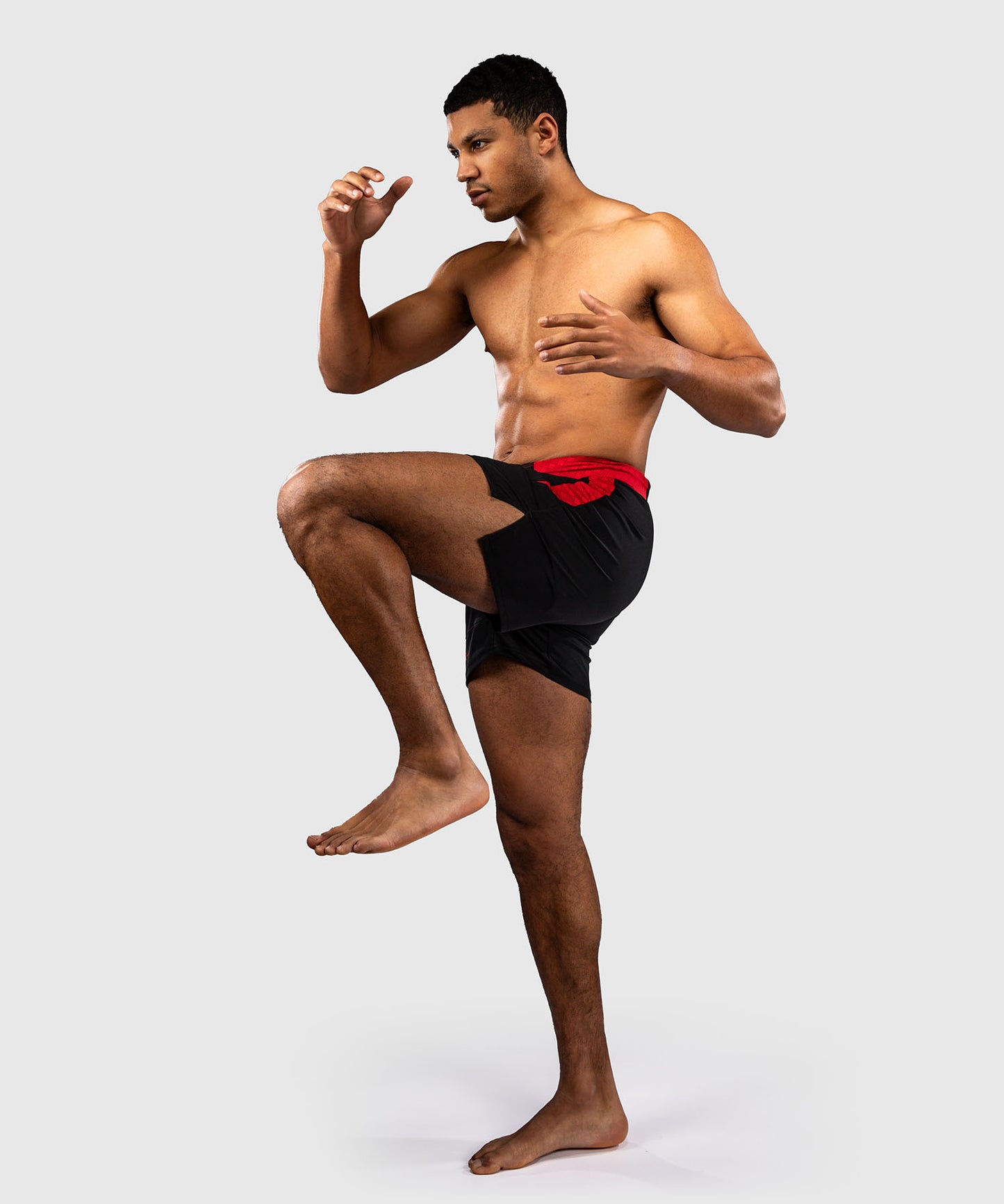 Short de Combat Venum x Roger Gracie Signature - Noir/Rouge