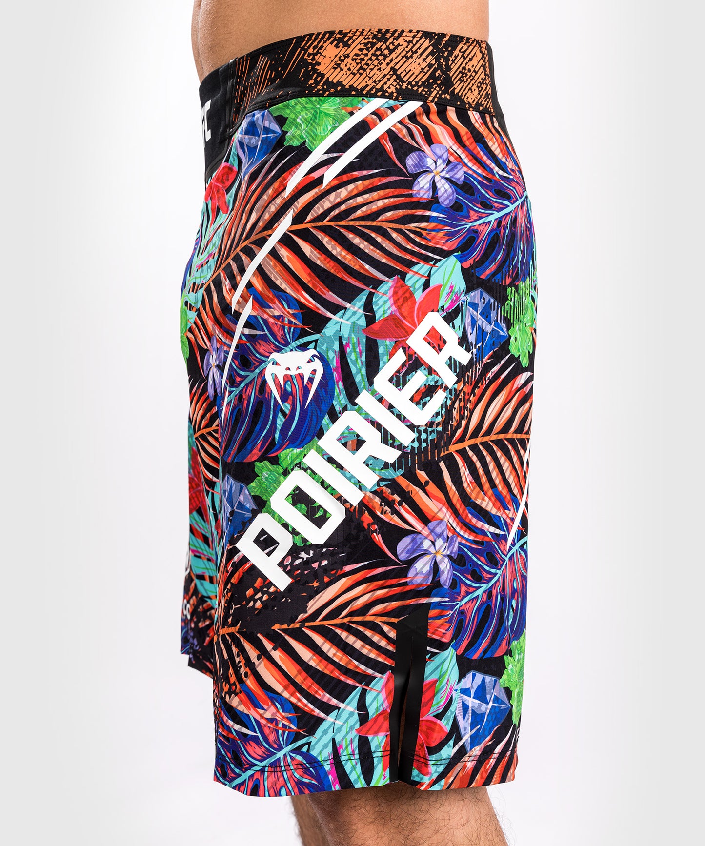 Short de Combat coupe longue pour Hommes UFC Unrivaled by Venum Dustin Poirier - Bleu