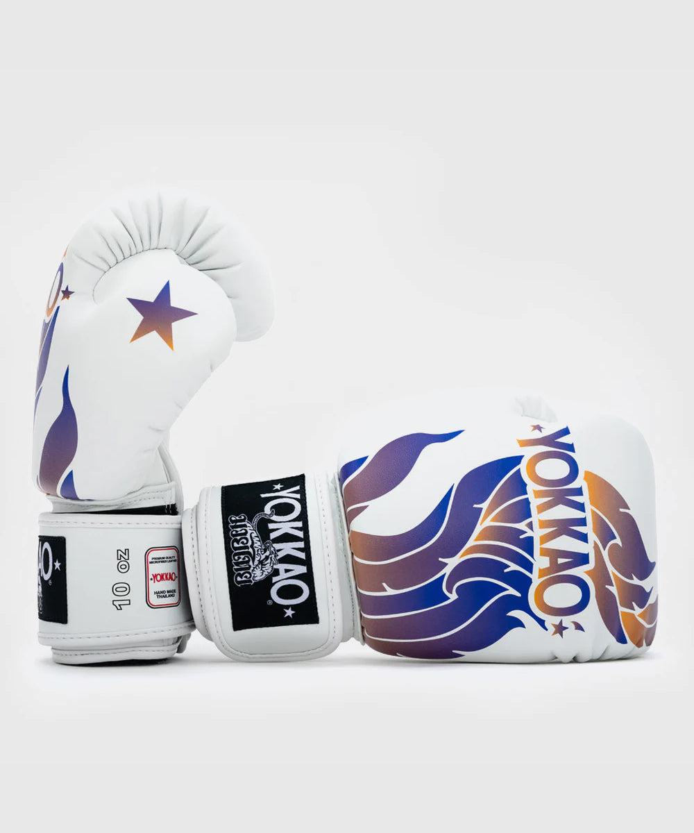 Gants de Boxe Yokkao The Flame - Blanc