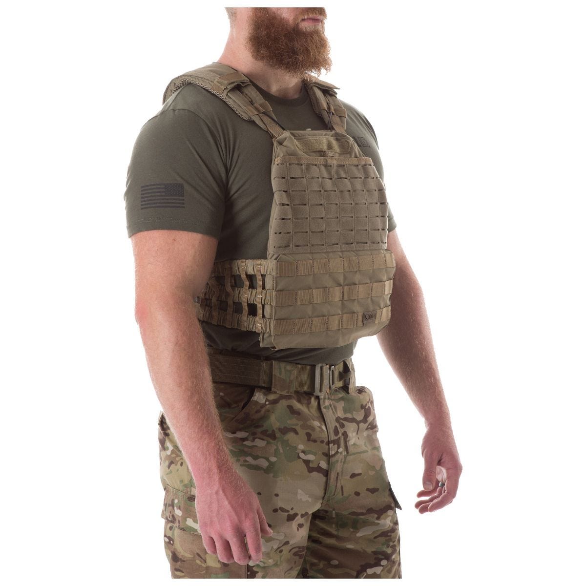 5.11 Tactical TacTec Gewichtsweste mit Plattenträger – Beige