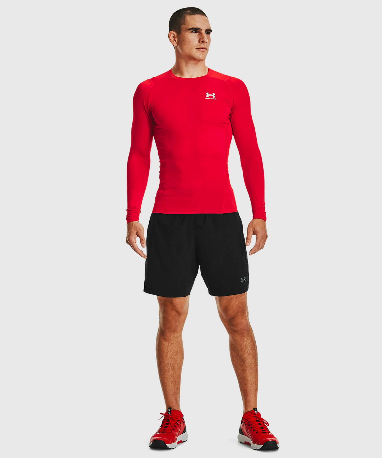 Under Armour Heatgear® T-Shirt Langarm – Rot