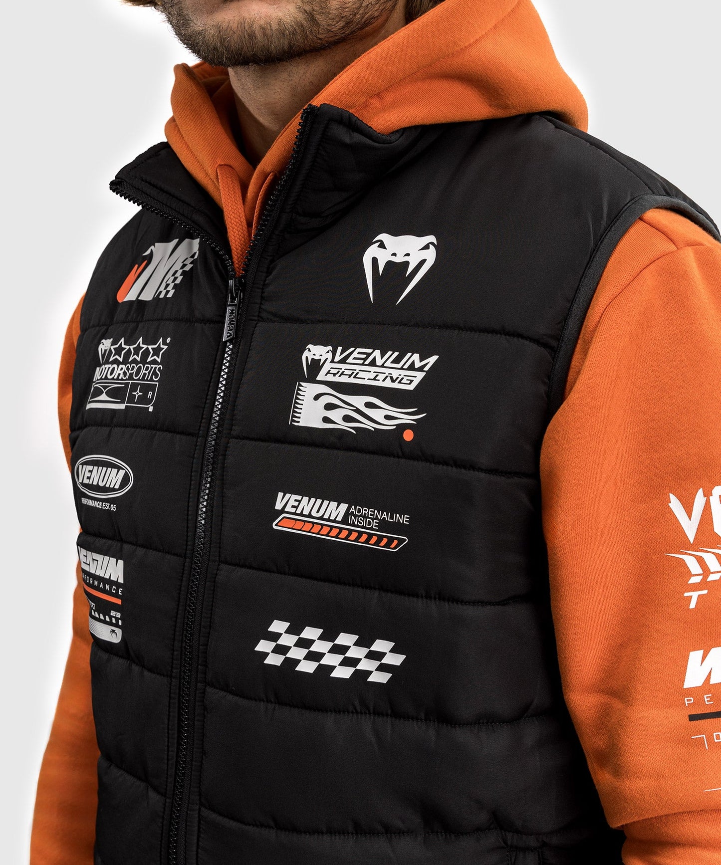 Venum Motorsport Chaqueta Acolchada - Negro Profundo