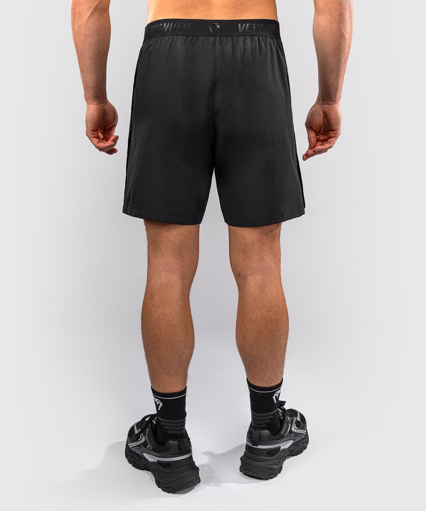 Pantaloncini da allenamento ibridi Venum Lazer - Nero/Grigio