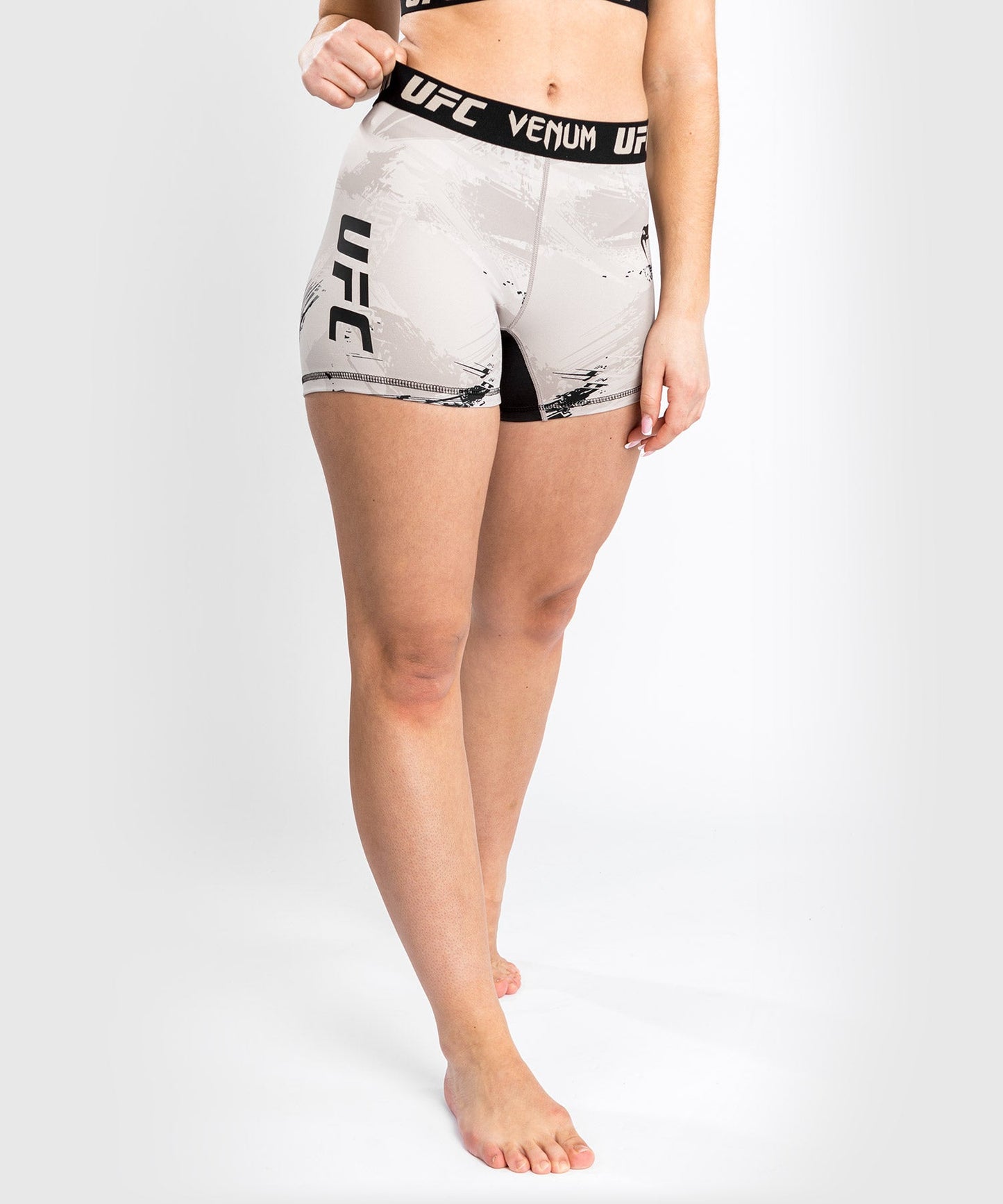 UFC Venum Authentic Fight Week 2.0 Compression Short - Women's - Sand/Black