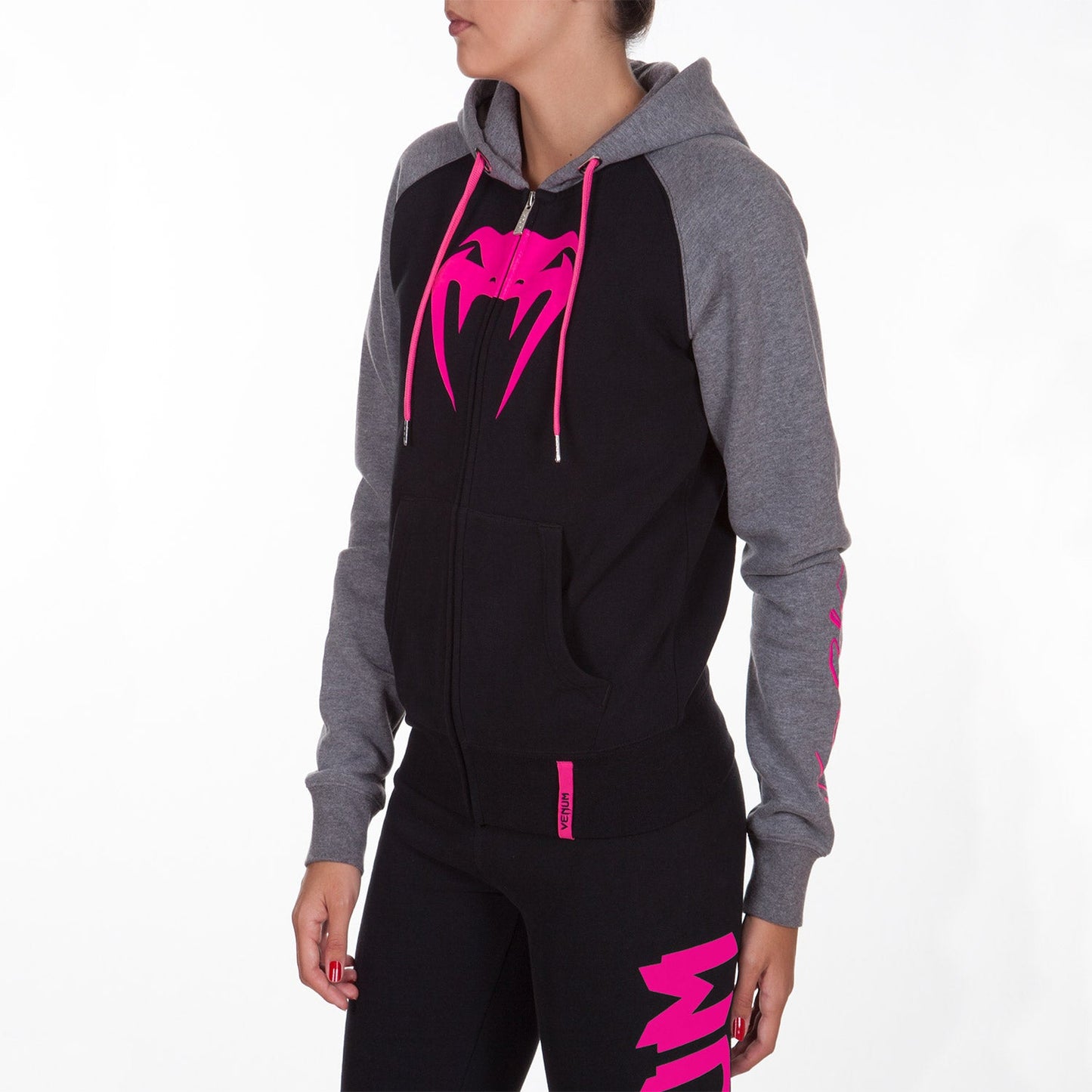 Sweatshirt Femme Venum Infinity avec zip - Logo Rose