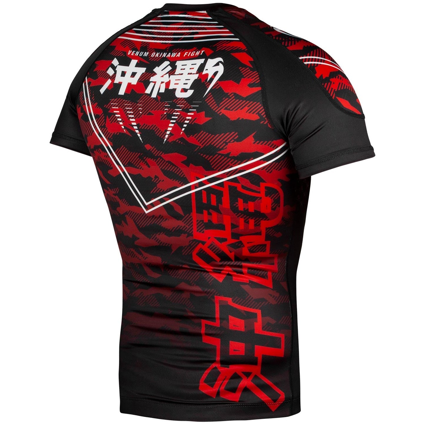Venum Okinawa 2.0 Rashguard - Kurzarm - Schwarz/Weiß-Rot