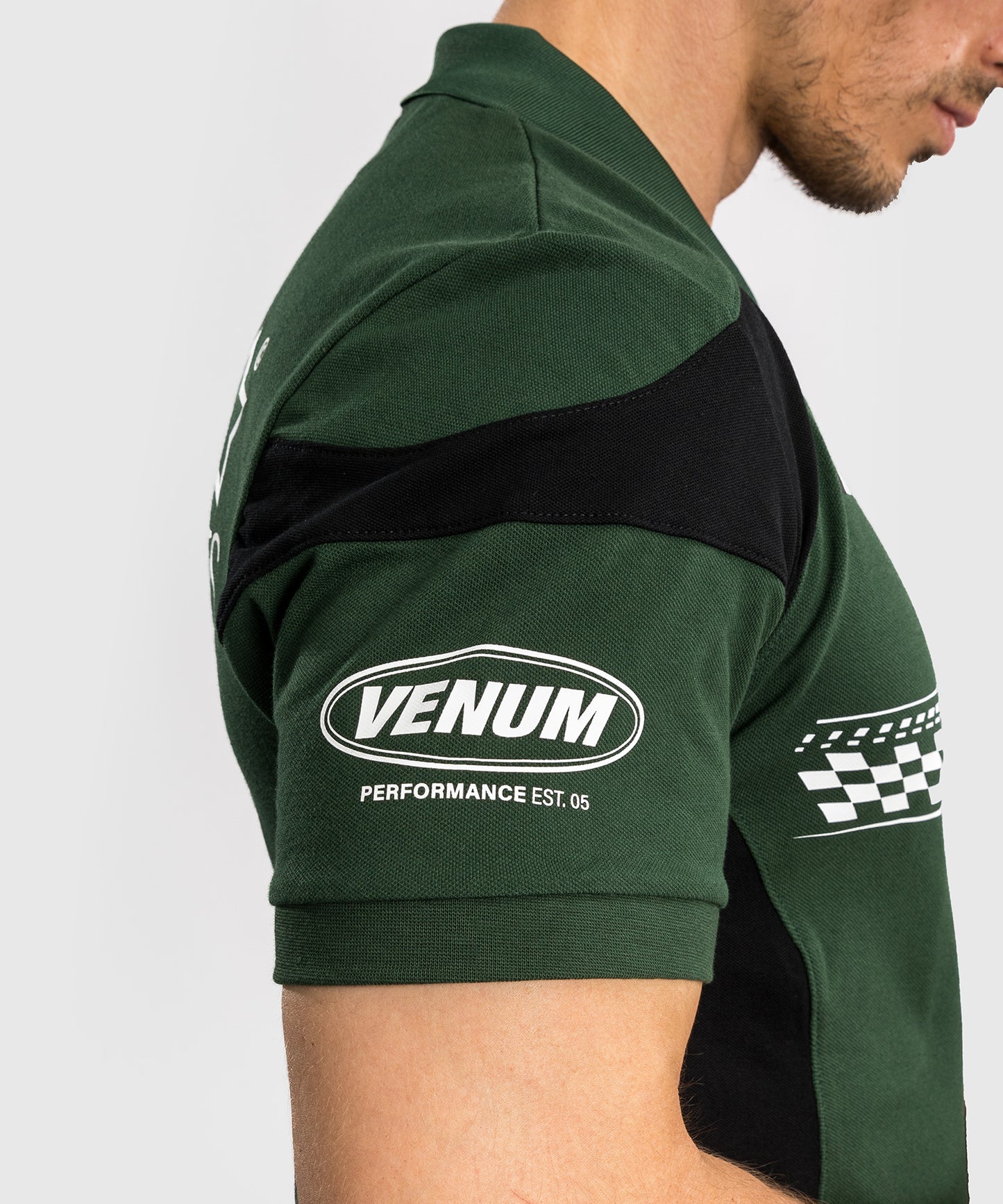 Venum Motorsport Baumwollpolo - Tiefwald