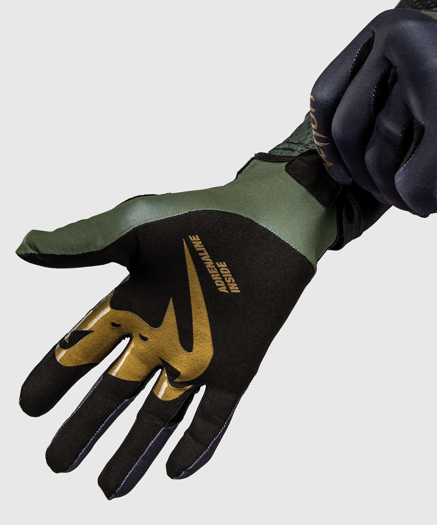 Venum MX Summer Motorsports-Handschuhe - Schwarz/Grün/Gold