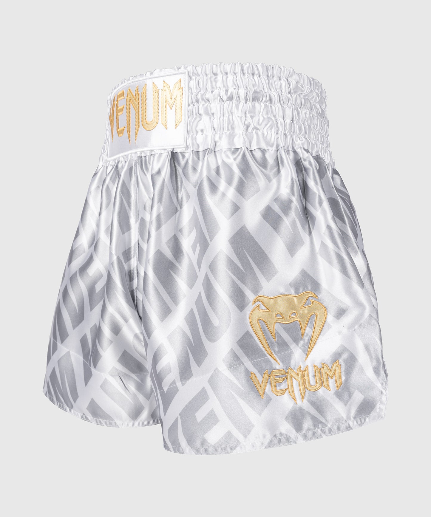 Venum Contender XT Pantaloncini Muay Thai – Bianco/Argento