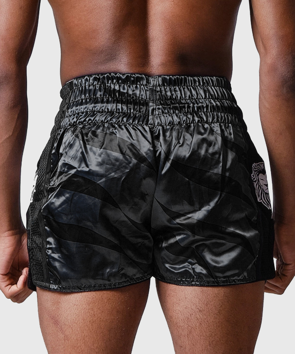 Elion Raja Pantalones de Muay Thai - Negro