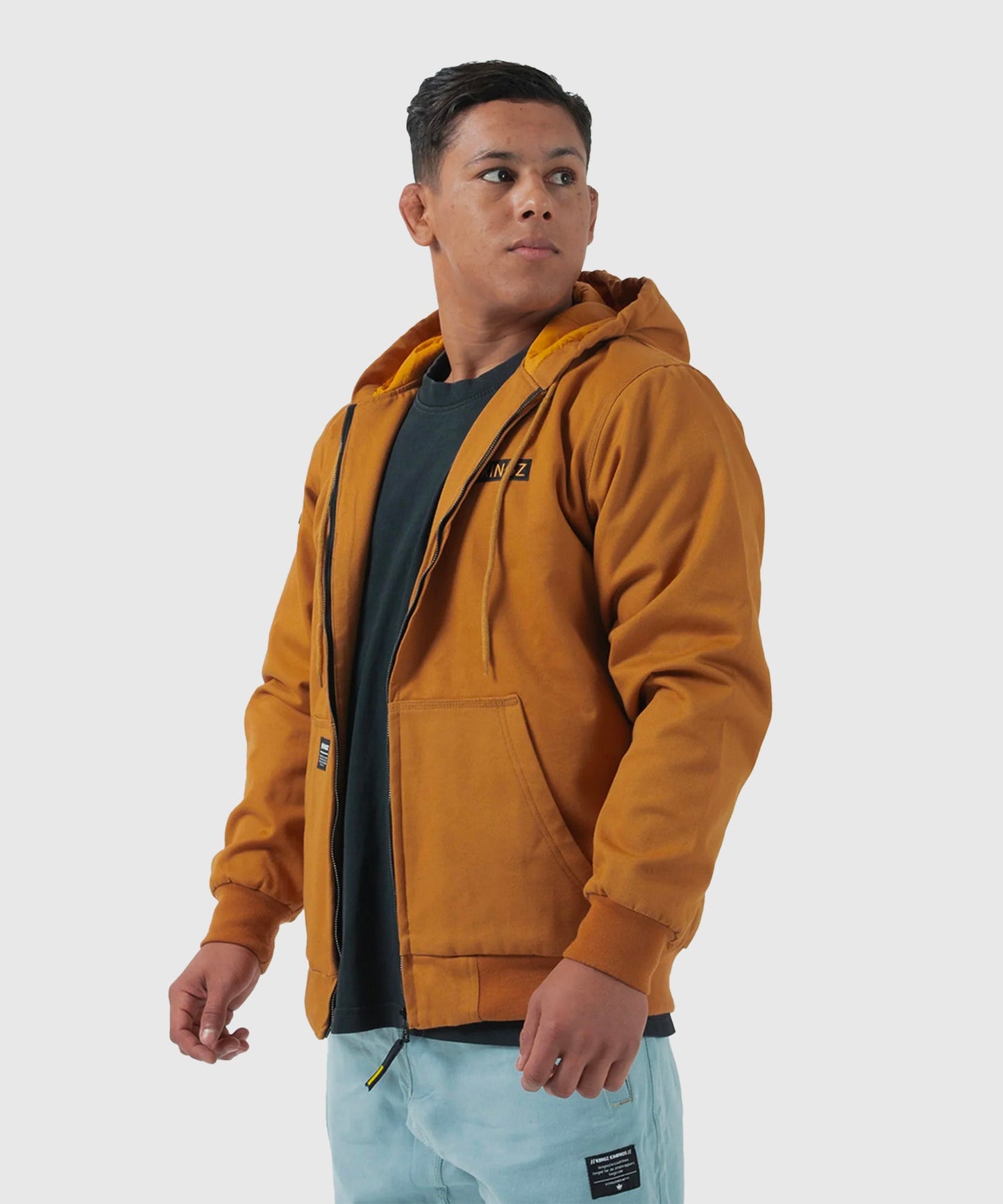 Kingz Canvas Jacke - Braun