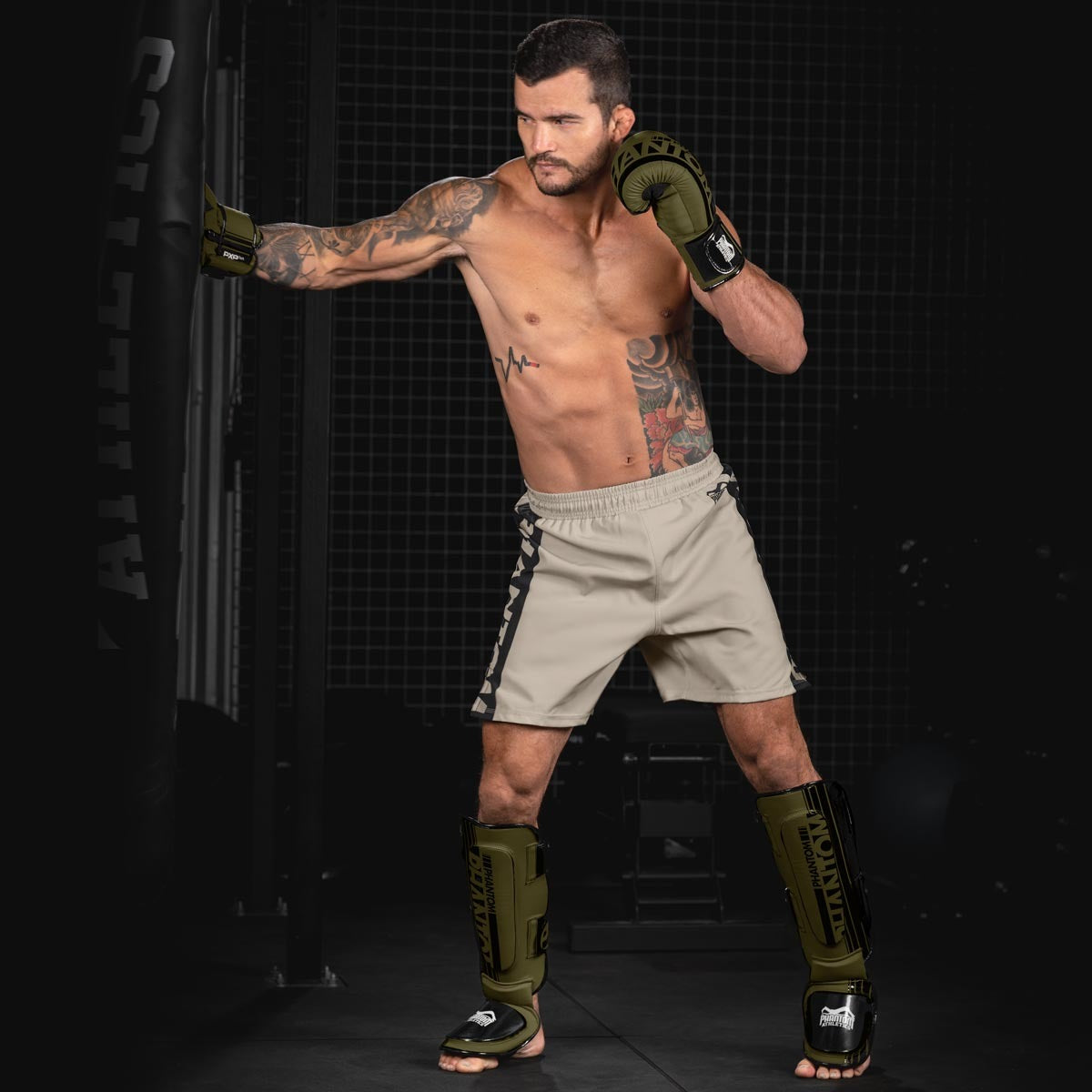 Phantom Athletics Apex Hybrid Schienbeinschoner - Khaki