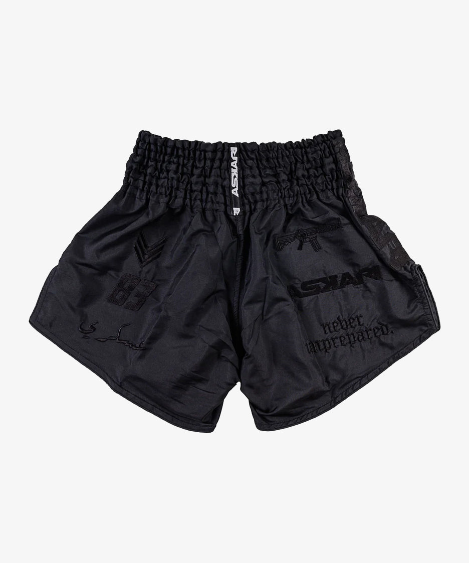 Askari Marlboro Muay Thai Shorts - Schwarz