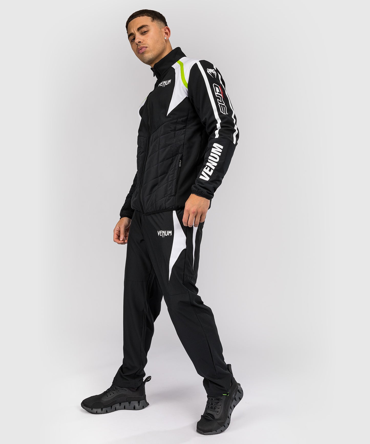 Veste pour Hommes Venum x Bud Racing - Noir/Blanc/Citron Vert