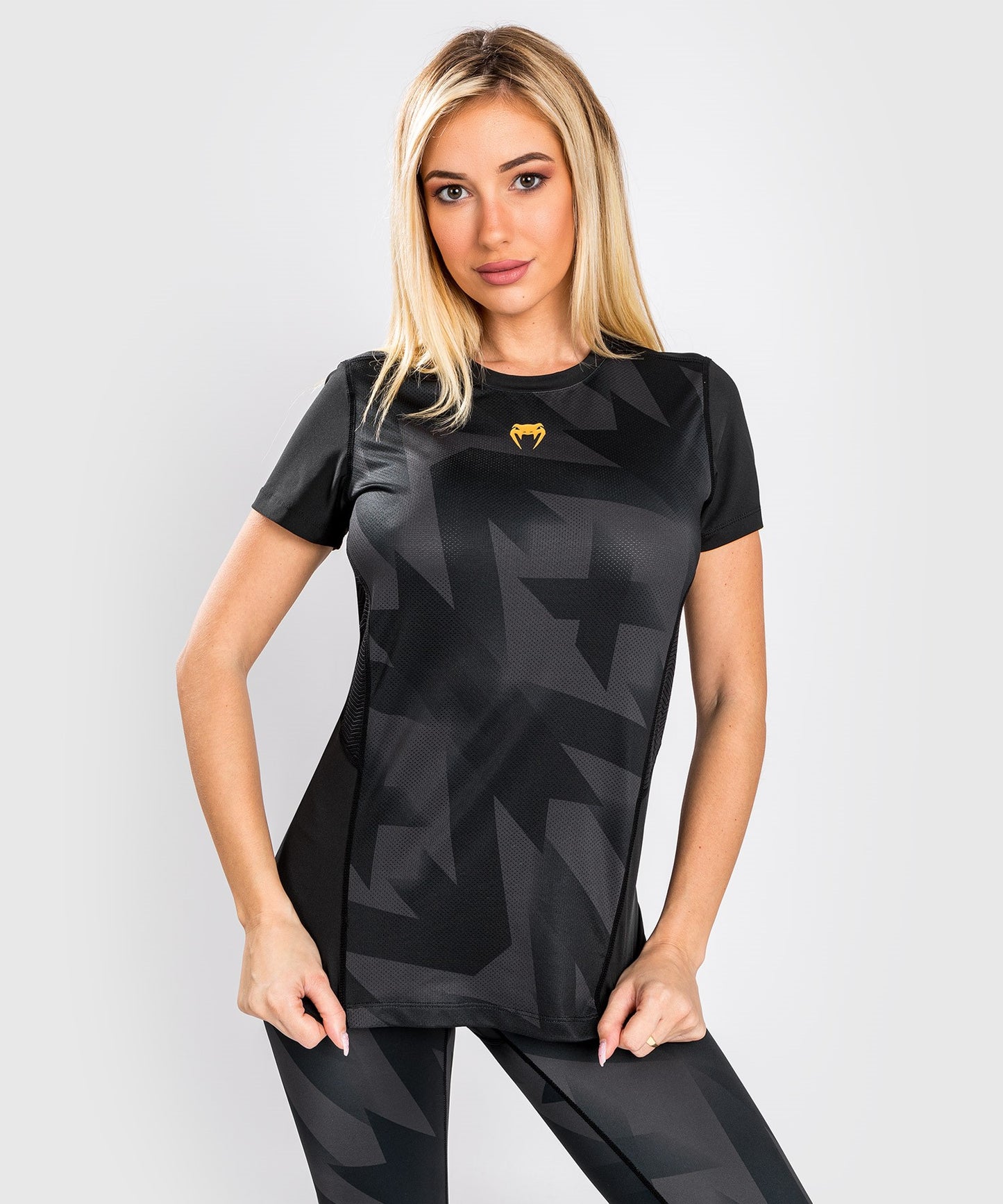 Venum Razor Dry Tech T-Shirt – Für Damen – Schwarz/Gold