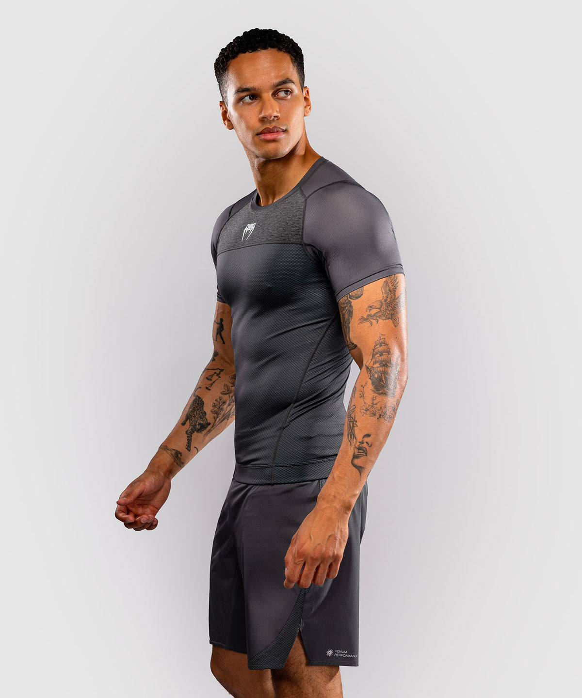 Venum G-Fit Scale Rashguard de manga corta - Gris