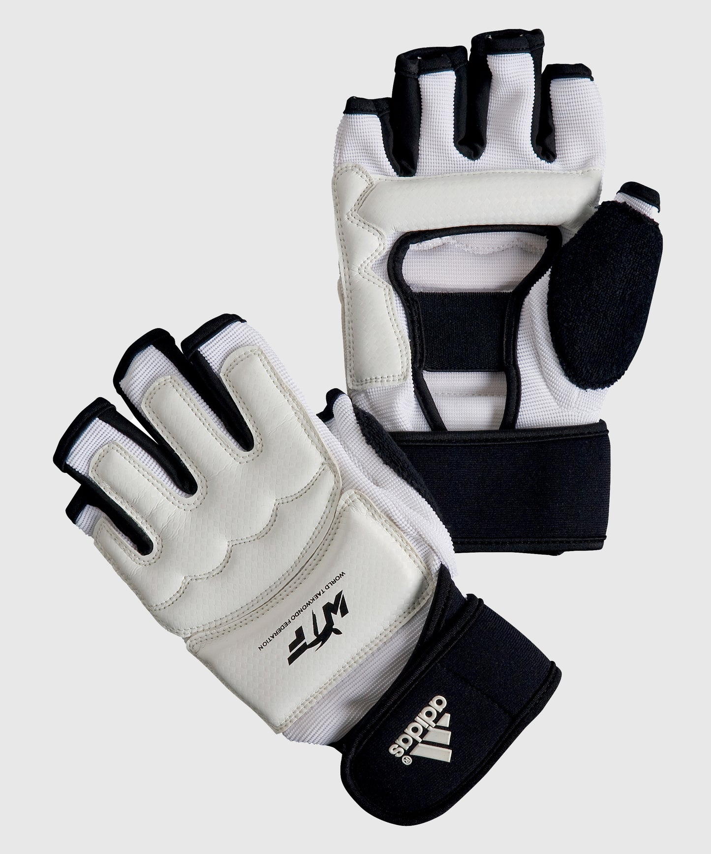 Adidas Taekwondo Trainings- und Wettkampfhandschuhe - Weiß/Schwarz