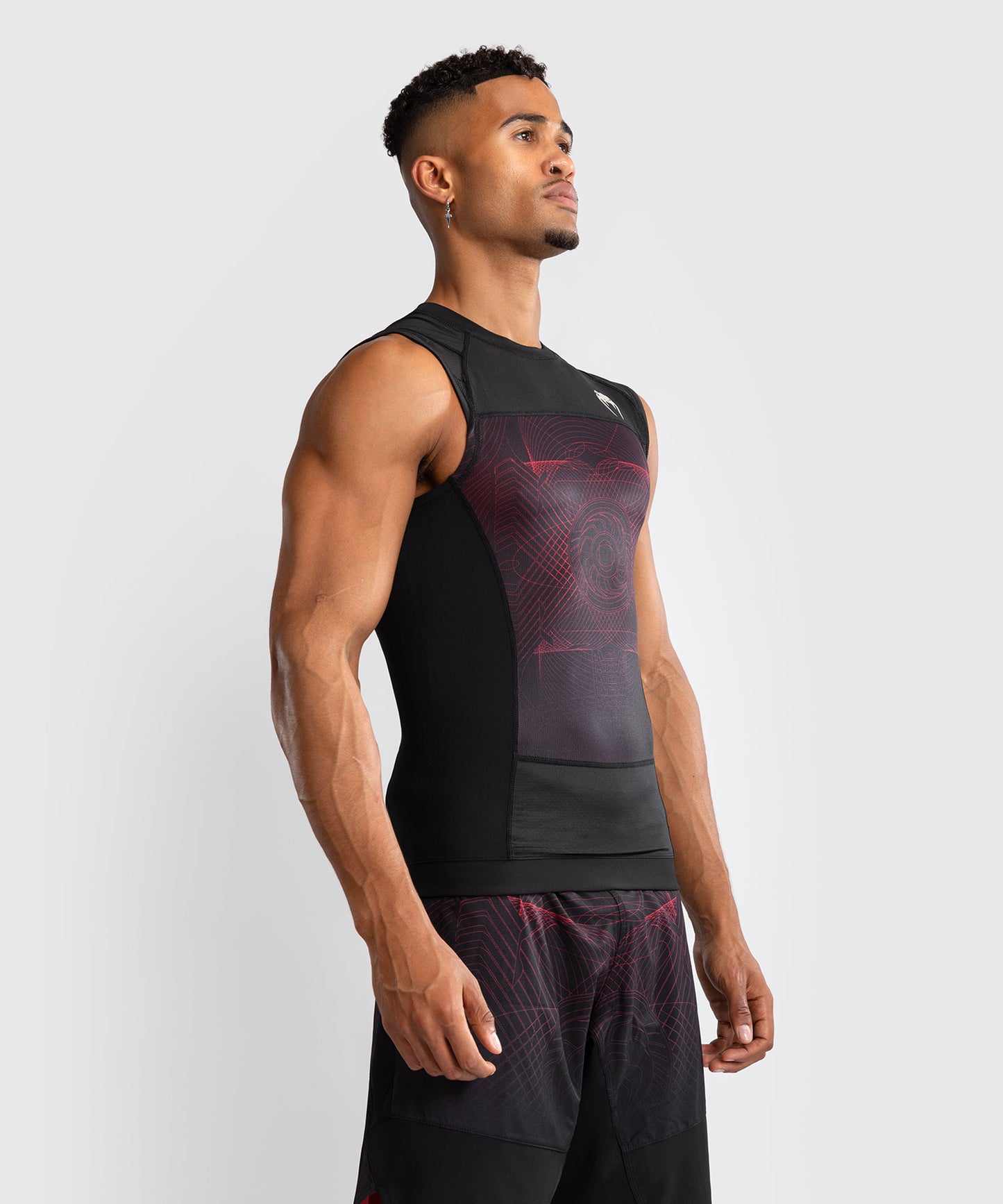 Venum G-Fit Air Men's Sleeveless Rashguard - Deep Black/Fire Red