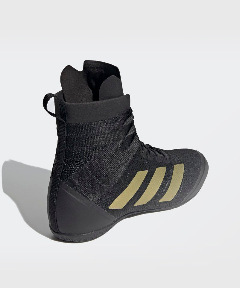 Adidas Speedex 18 Botas de Boxeo - Negro/Oro Mate