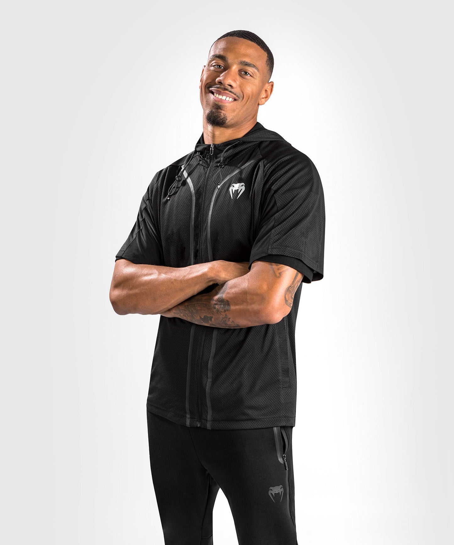 Venum Electron 3.0 Dry Tech Jacket - Short Sleeve - Black